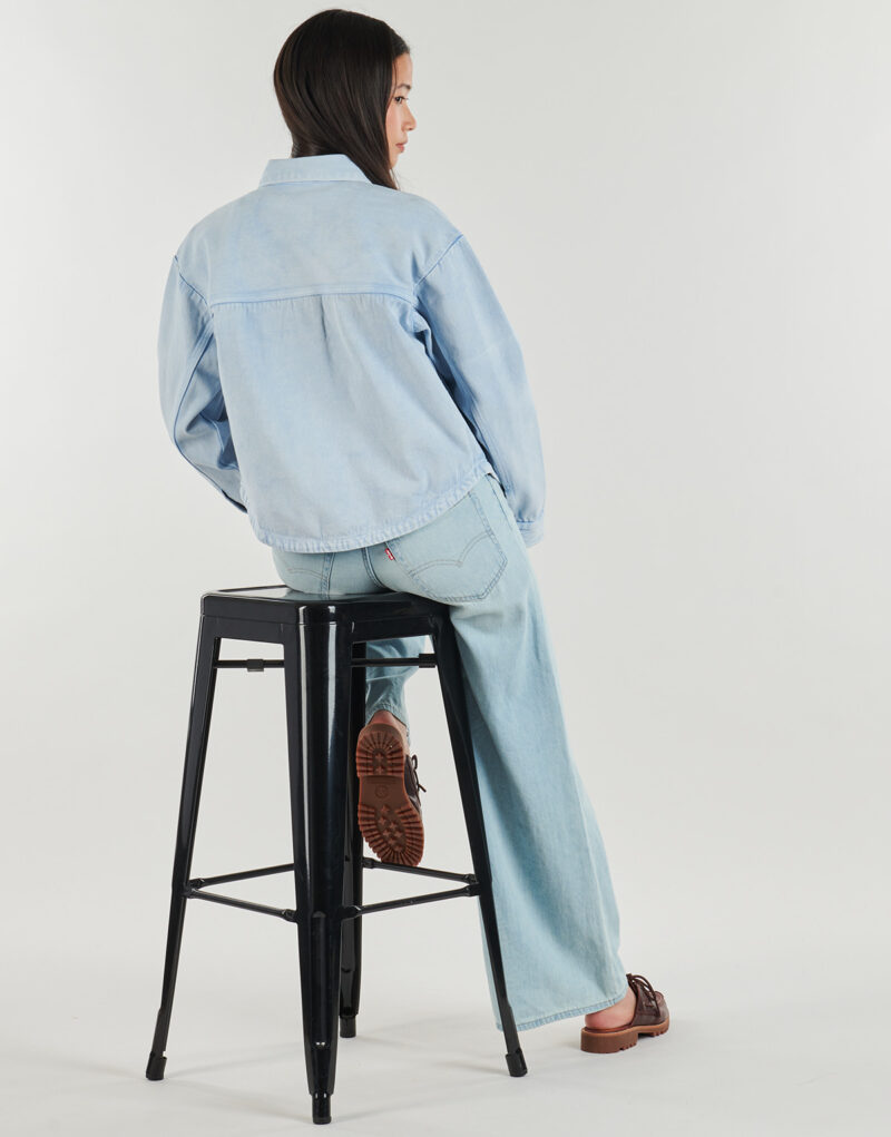 Giacca in jeans JDY JDYNOMA L/S SHACKET Blu Giacche in jeans Donna - 4