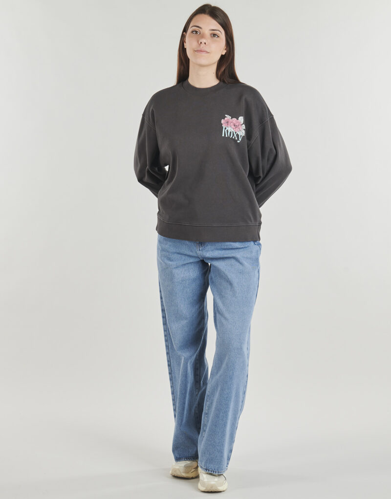 Felpe Roxy LINEUP TERRY Grigio Felpe Donna - 3