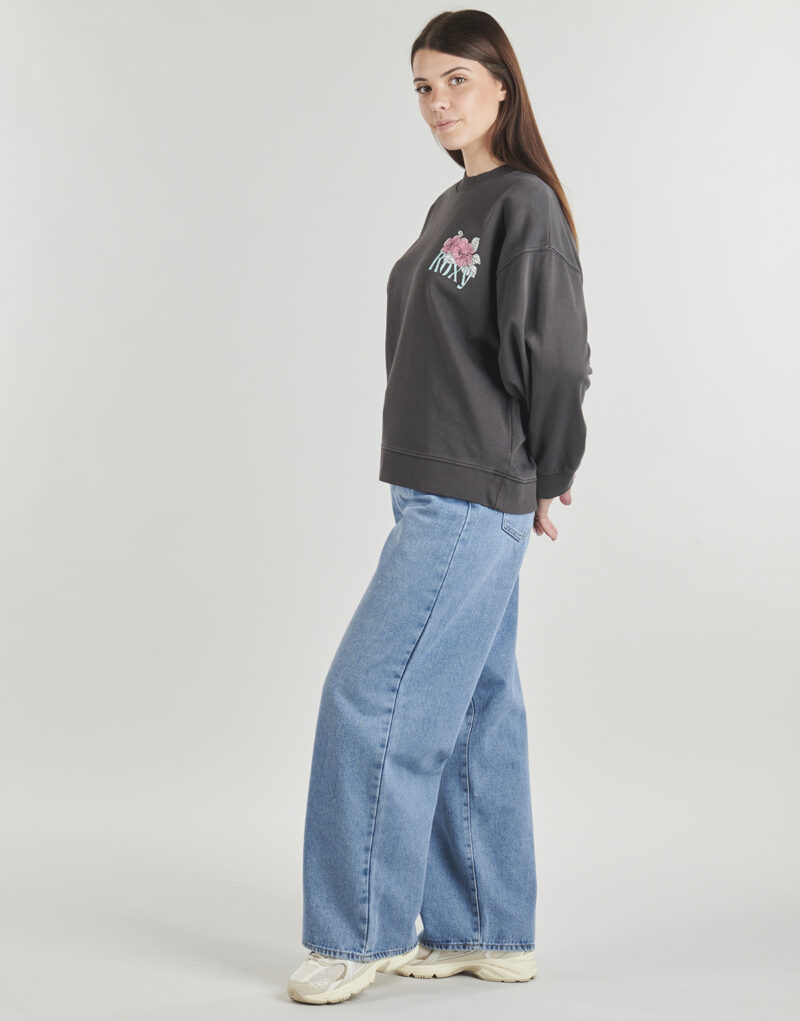 Felpe Roxy LINEUP TERRY Grigio Felpe Donna - 4