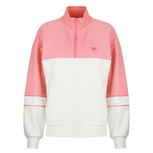 Felpe Roxy ESS ENERGY NEW HALF ZIP Rosa Felpe Donna
