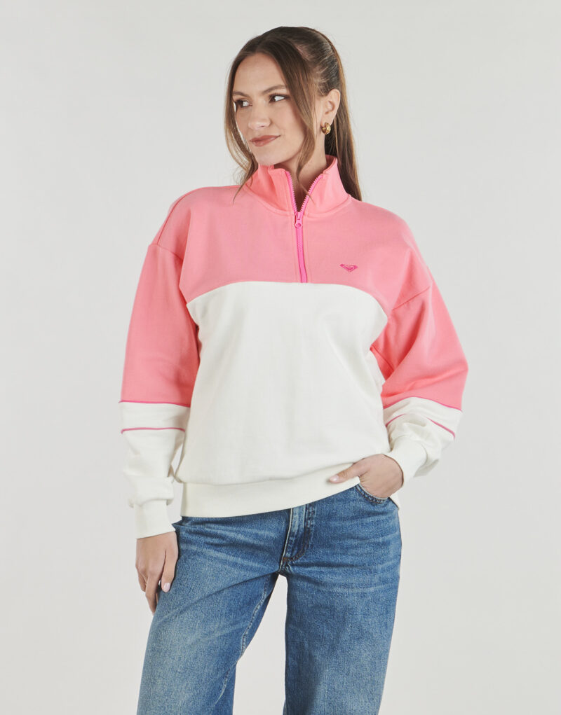 Felpe Roxy ESS ENERGY NEW HALF ZIP Rosa Felpe Donna - 2