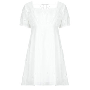 Abito corto  Noisy May  NMASHLEY  Bianco -  Abiti corti Donna