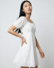 Abito corto Noisy May NMASHLEY Bianco Abiti corti Donna - 5