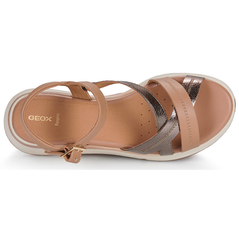 Geox D ELOWYNNE Marrone Sandali con tacco Donna - 6