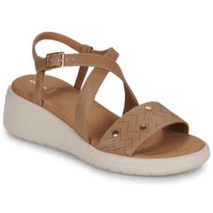 Geox D MELICONIA Beige Sandali con tacco Donna