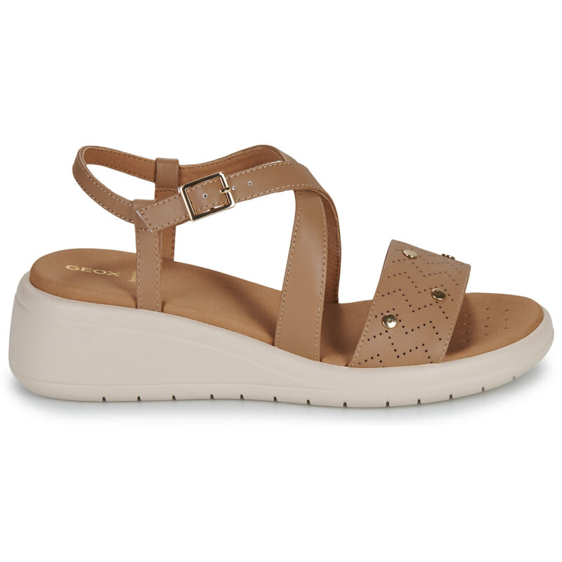Geox D MELICONIA Beige Sandali con tacco Donna - 2