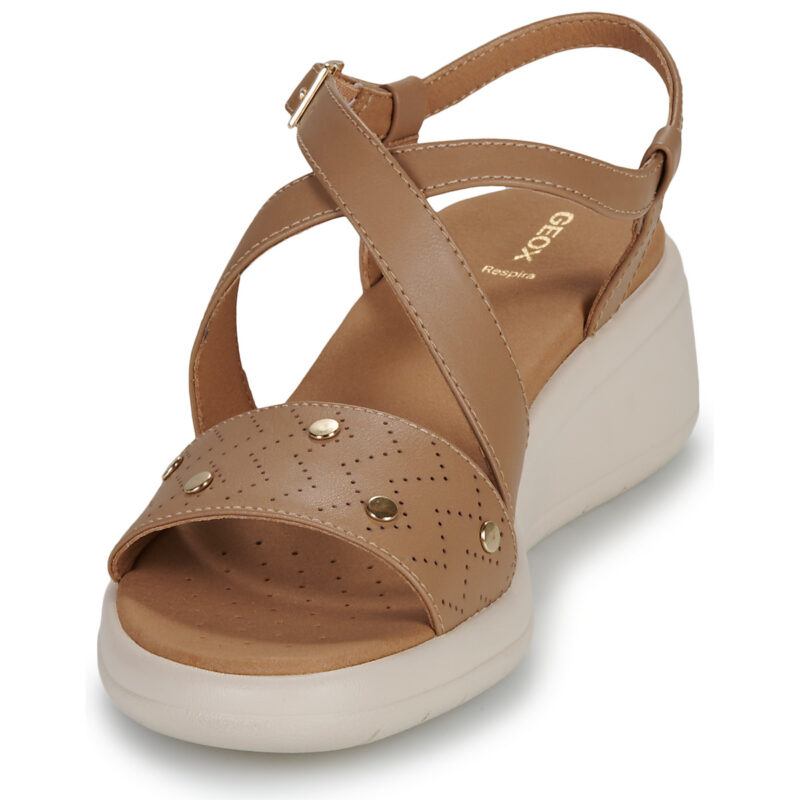 Geox D MELICONIA Beige Sandali con tacco Donna - 3