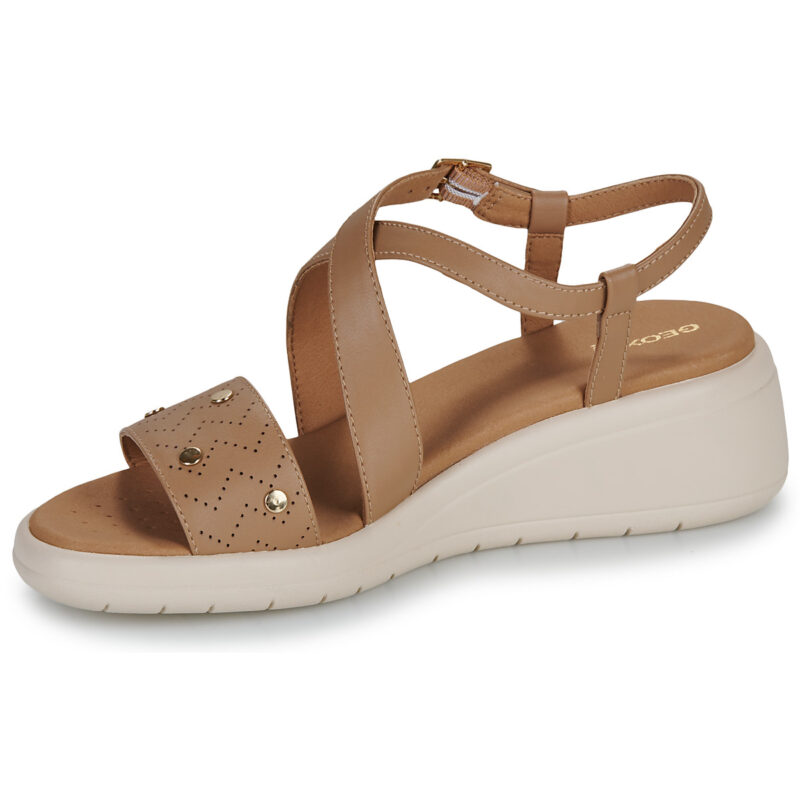 Geox D MELICONIA Beige Sandali con tacco Donna - 4