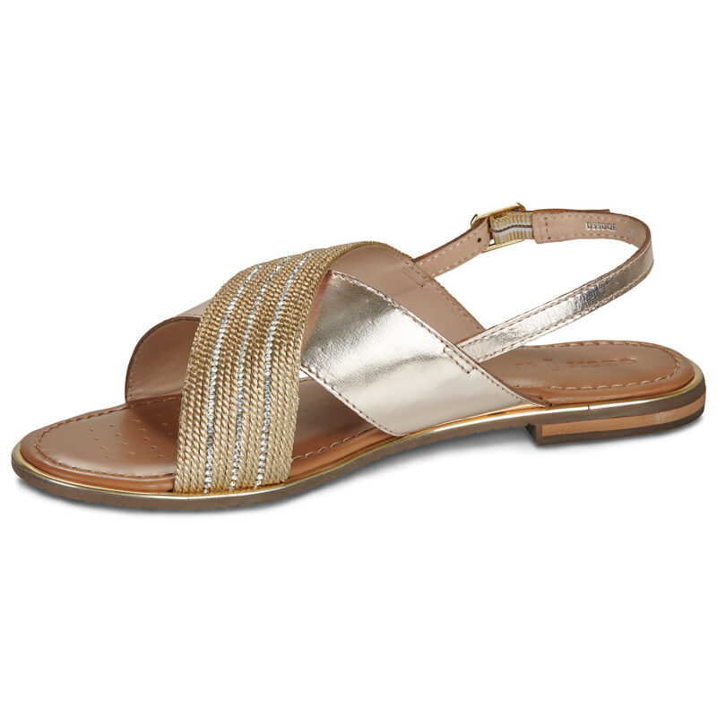 Geox D SOZY PLUS Oro Sandali bassi Donna - 4