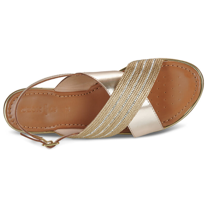 Geox D SOZY PLUS Oro Sandali bassi Donna - 6