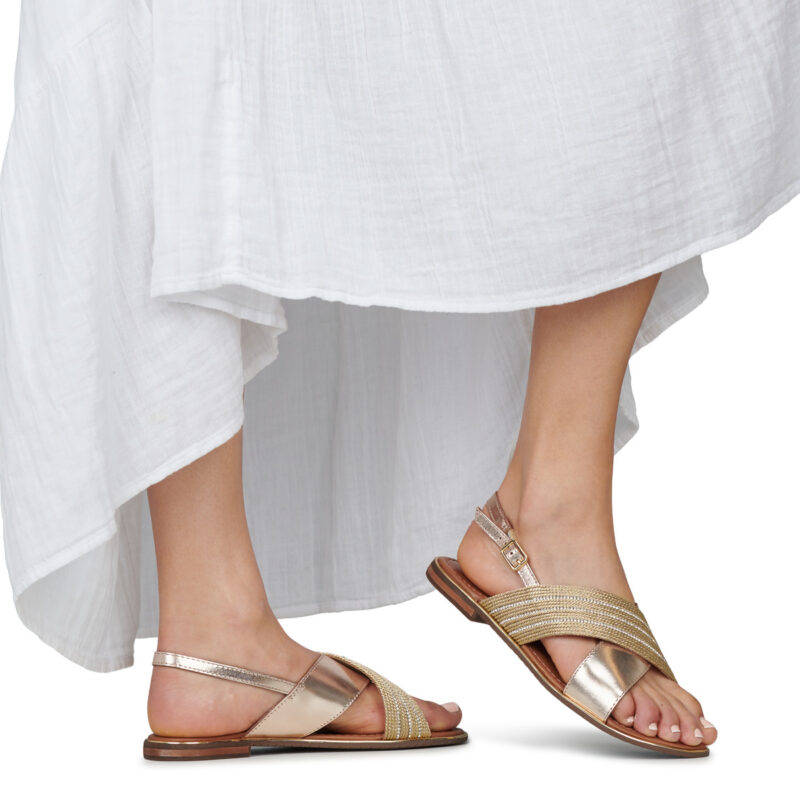 Geox D SOZY PLUS Oro Sandali bassi Donna - 8