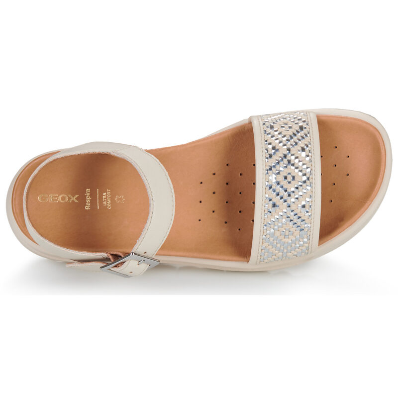Geox D XAND 2.1S Bianco Sandali bassi Donna - 6
