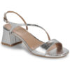 Geox  NEW ERAKLIA  Argento -  Sandali con tacco  Donna