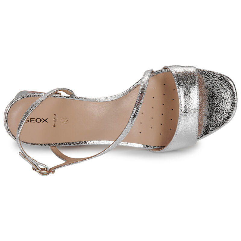 Geox NEW ERAKLIA Argento Sandali con tacco Donna - 6