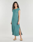 Vila VILUXI S/S REV GLITTER Blue Long Dresses Women - 2