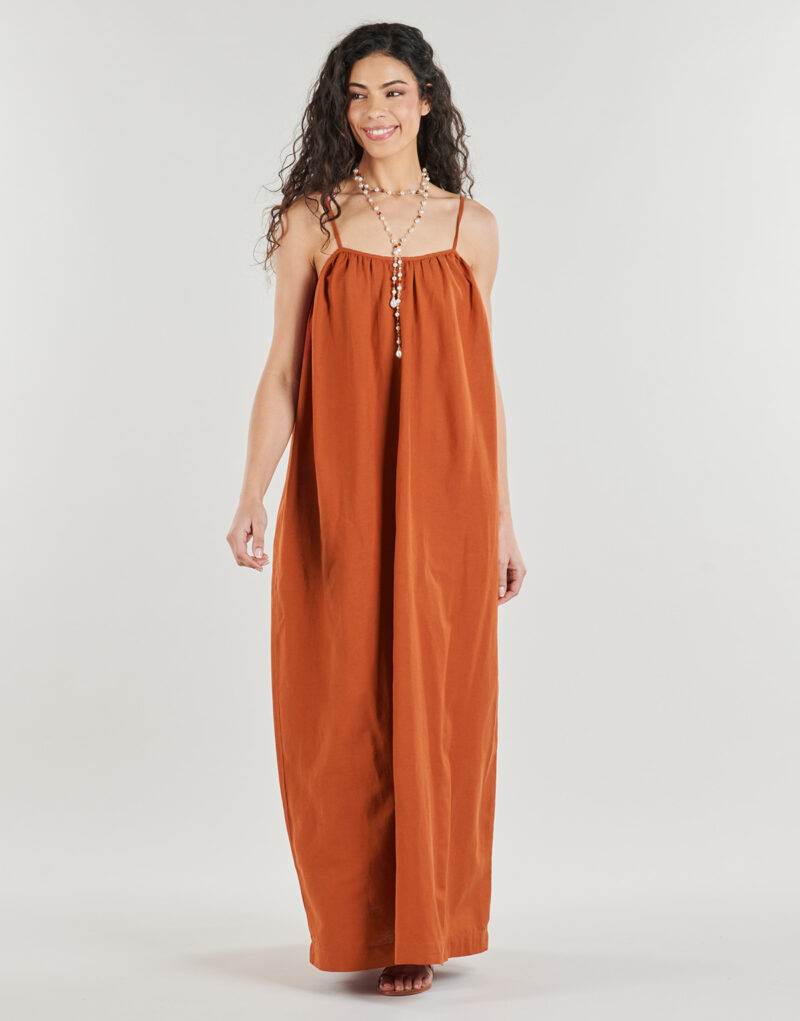 Abito Vila VIPRISILLA SINGLET LONG DRESS Marrone Abiti Lunghi Donna - 2