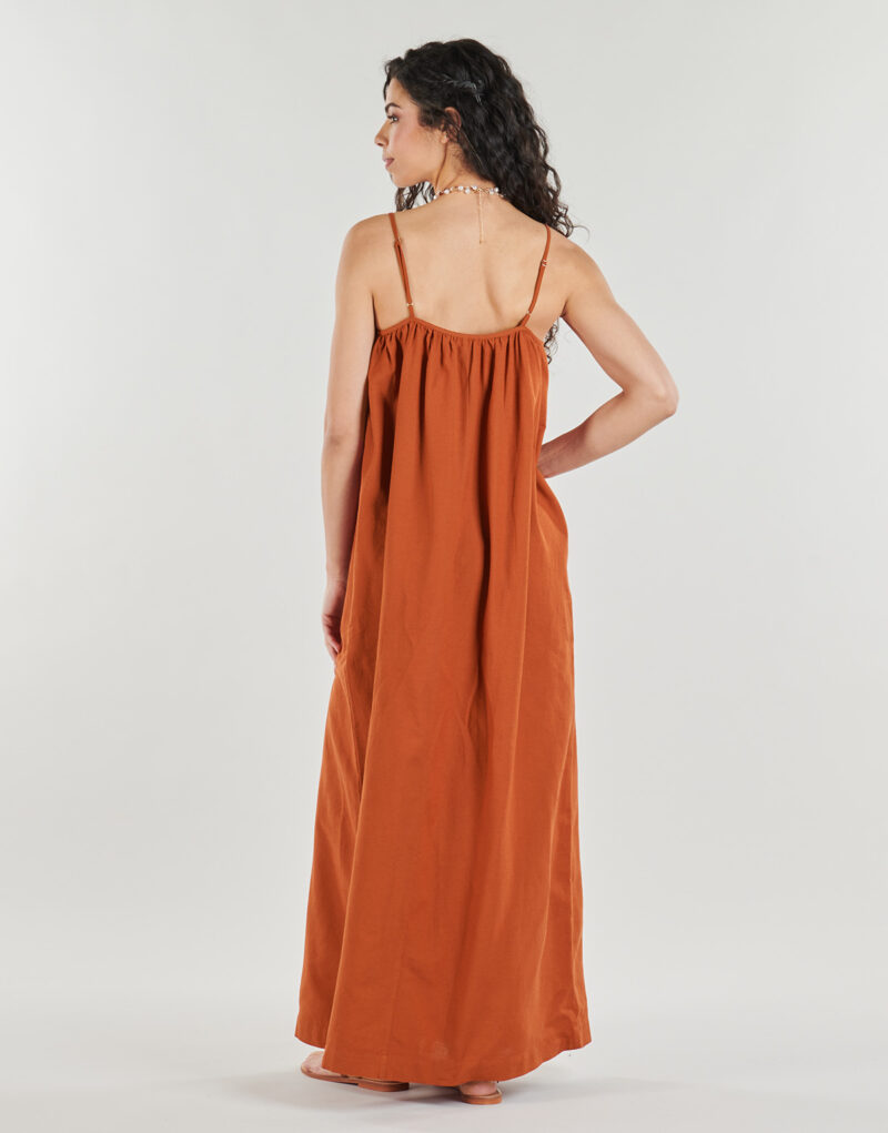 Abito Vila VIPRISILLA SINGLET LONG DRESS Marrone Abiti Lunghi Donna - 4