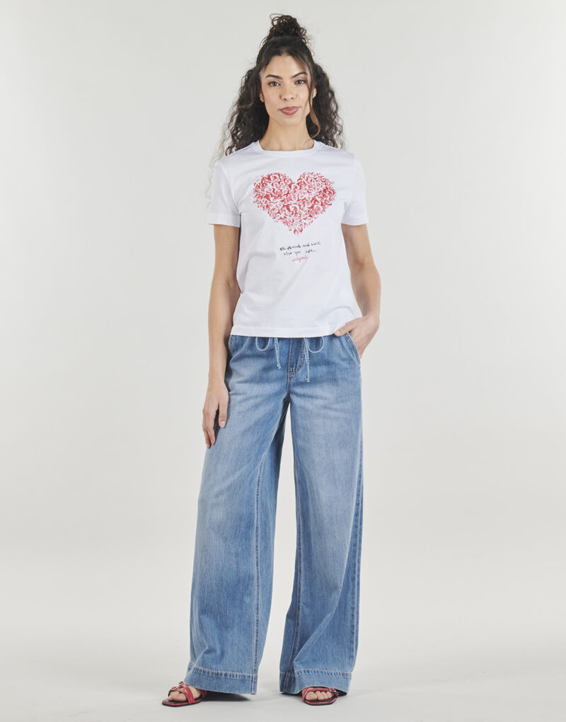 Jeans larghi Vero Moda VMALLISON MR WIDE JEANS Blu Jeans larghi Donna - 2