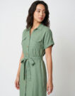 Abito corto Vero Moda VMBUMPY SS SHORT Verde Abiti corti Donna - 5