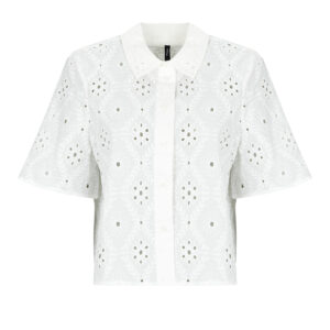Vero Moda V BluseMELIZA Kurzarmhemd mit 2/4-&Auml;rmeln, wei&szlig;, Damenbluse