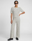 Pantaloni morbidi / Pantaloni alla zuava Vero Moda VMOHIA HW PANT Beige Pantaloni morbidi / Pantaloni alla zuava Donna - 2