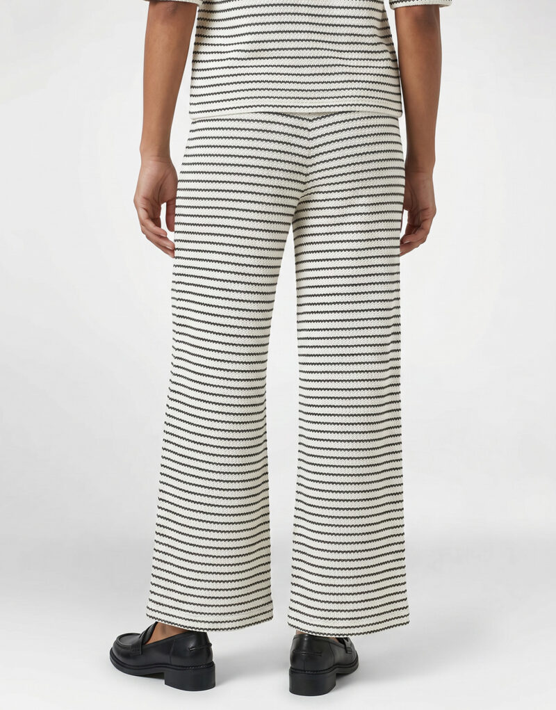 Pantaloni morbidi / Pantaloni alla zuava Vero Moda VMOHIA HW PANT Beige Pantaloni morbidi / Pantaloni alla zuava Donna - 4