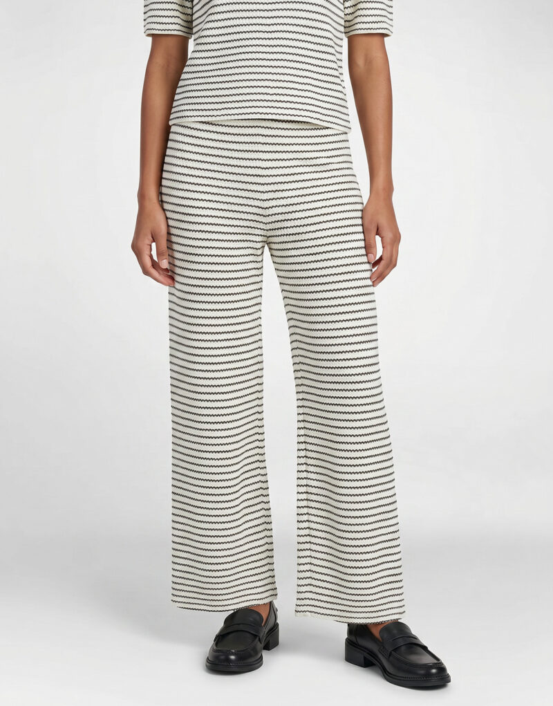 Pantaloni morbidi / Pantaloni alla zuava Vero Moda VMOHIA HW PANT Beige Pantaloni morbidi / Pantaloni alla zuava Donna - 5