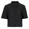 Camicetta Vero Moda VMELIZA SHORT 2/4 SLEEVE SHIRT Nero Camicette Donna