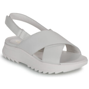 Clarks DashLite Wish Wei&szlig;e Damen-Sandalen mit niedrigem Schaft