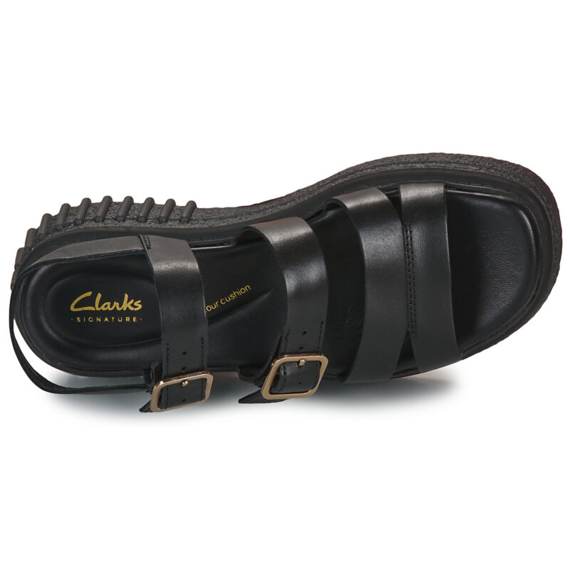 Clarks Evamar Strap Nero Sandali bassi Donna - 6