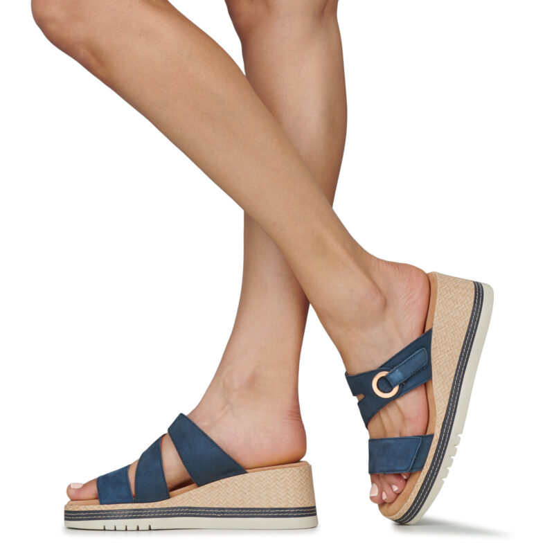 Clarks Kidiki Cove Marine Sandali con zeppa Donna - 8