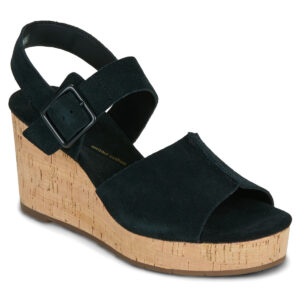 Clarks Sabina Dream Nero Sandali con zeppa Donna