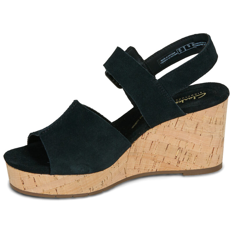 Clarks Sabina Dream Nero Sandali con zeppa Donna - 4