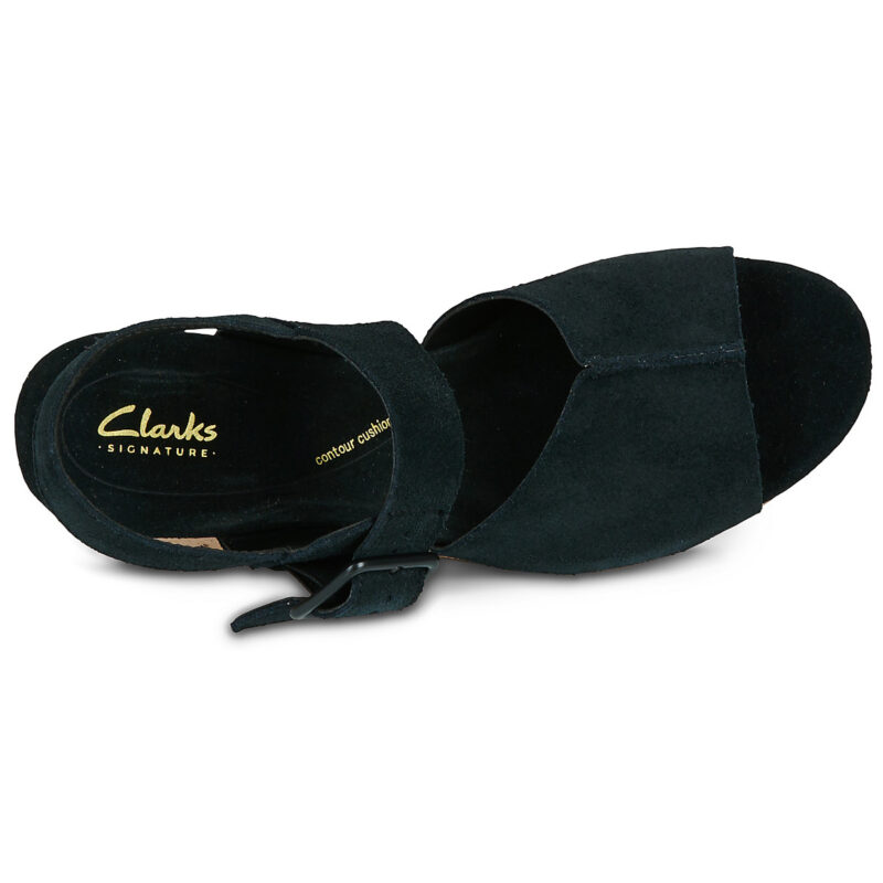 Clarks Sabina Dream Nero Sandali con zeppa Donna - 6