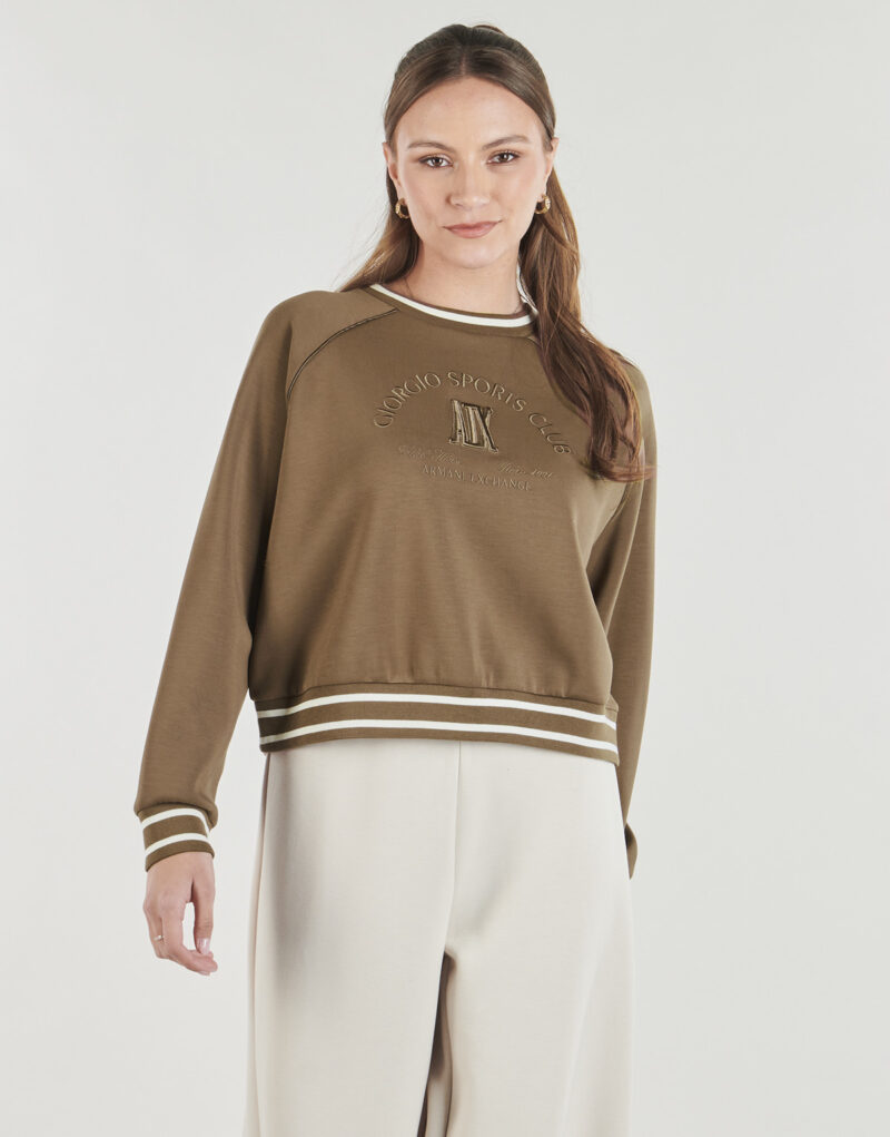 Felpe Armani Exchange XW002072 Marrone Felpe Donna - 2