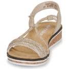 Rieker V3671-62 Beige Sandali con zeppa Donna - 3