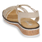 Rieker V3671-62 Beige Sandali con zeppa Donna - 5