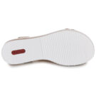 Rieker V3671-62 Beige Sandali con zeppa Donna - 7