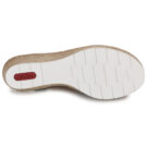 Rieker 619B2-00 Nero Sandali con zeppa Donna - 7