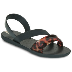 Ipanema Sandalias negras de tac&oacute;n bajo para mujer, vibrantes y elegantes.