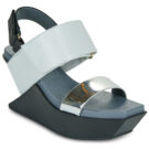 United nude DELTA WEDGE SANDAL Blu Sandali con tacco Donna - 1
