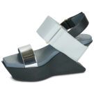 United nude DELTA WEDGE SANDAL Blu Sandali con tacco Donna - 4