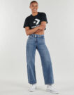 Jeans Flare Only ONLHOPE MW WIDEUNEVEN CLOSURE Blu Jeans Flare Donna - 2