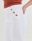Jeans Flare Only ONLMADISON HW BUTTON WIDE Bianco Jeans Flare Donna - 5