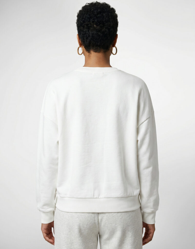 Felpa Only ONLMINNA O NECK Bianco Felpe Donna - 4
