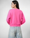 Felpa Only ONLMINNA O NECK Rosa Felpe Donna - 4