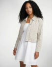 Giacca in jeans Only ONLNAOMI STRIPE Beige Giacche in jeans Donna - 3