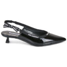 Karl Lagerfeld PASHA Ribbon Sling Nero Décolleté Donna - 2