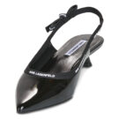 Karl Lagerfeld PASHA Ribbon Sling Nero Décolleté Donna - 3