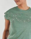 Pepe jeans T-shirt MINA Khaki Women's short-sleeved T-shirt - 5